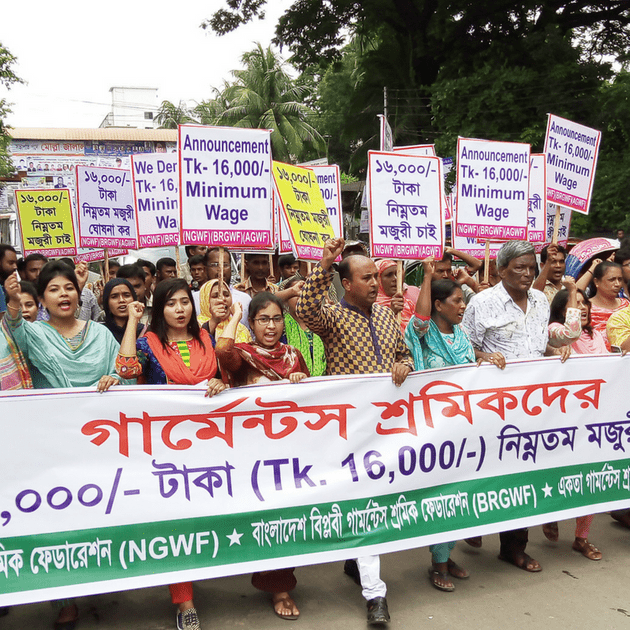 Wage protest July 5, 2018 in Bangladesh